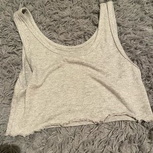 Cropped tank top.